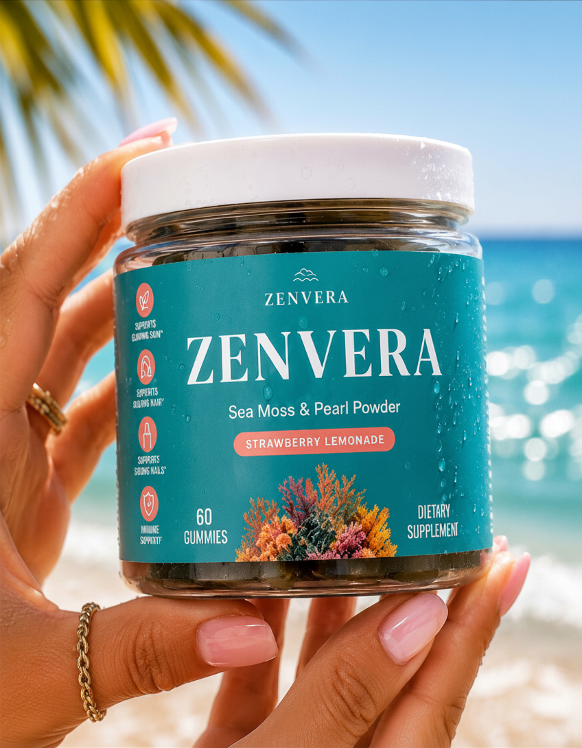 Zenvera Sea Moss & Pearl Powder Gummies