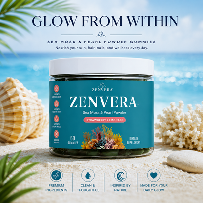 Zenvera Sea Moss & Pearl Powder Gummies