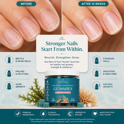 Zenvera Sea Moss & Pearl Powder Gummies
